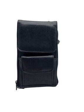 Blue Koltov Leather Wallet Shoulder Bag